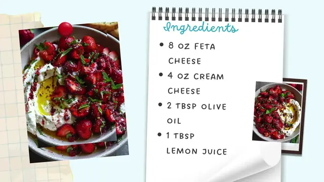 Video thumbnail for Whipped Feta with Roasted Strawberries – Sweet, Savory & Addictively Creamy