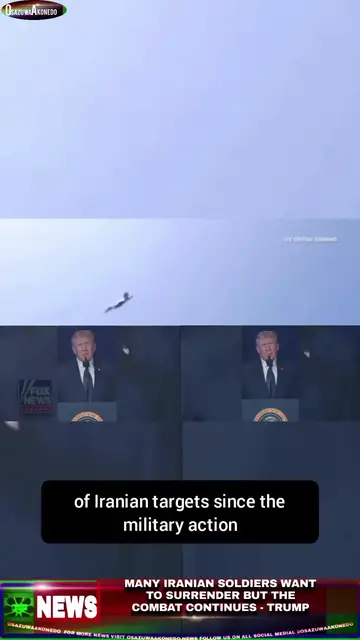 Video thumbnail for Many Iranian Soldiers Want To Surrender But The Combat Continues – Trump