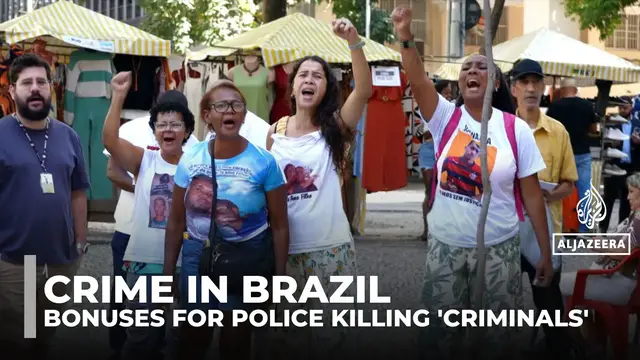'Video thumbnail for Outrage in Brazil as 'Wild West' law rewards police for killing suspects'