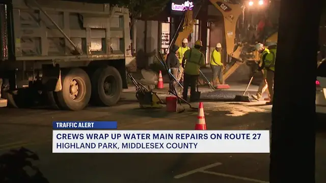 Video thumbnail for Crews in Highland Park repair another water main days after previous break