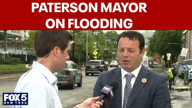 Video thumbnail for Paterson, NJ mayor says 20 rescued in severe flooding