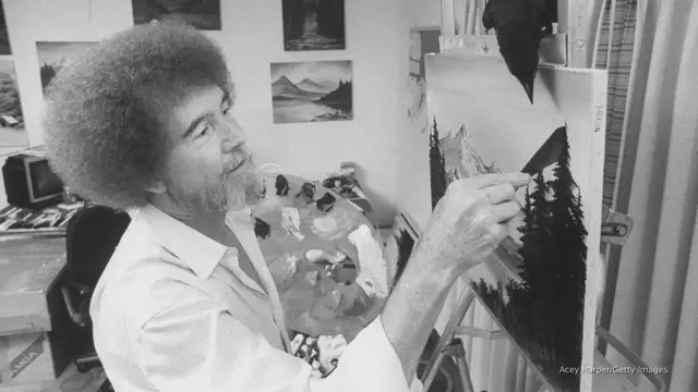 'Video thumbnail for Bob Ross paintings fetch $600,000 to support public television'