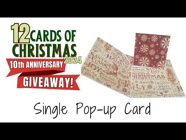 'Video thumbnail for 12 Cards of Christmas 2024 - Single Pop Up Card'