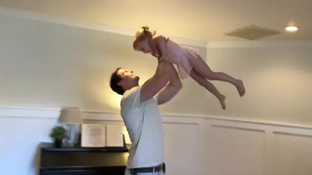 Video thumbnail for Dad Attempts Ballet Moves With Daughter | Happily TV