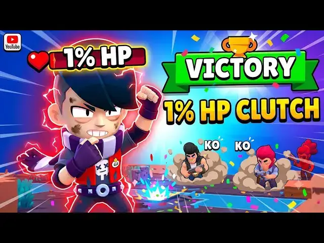 Video thumbnail for 1% HP Clutch in Brawl Stars! 😱