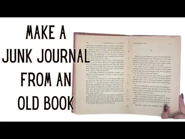Video thumbnail for How to Make a Junk Journal from an Old Book