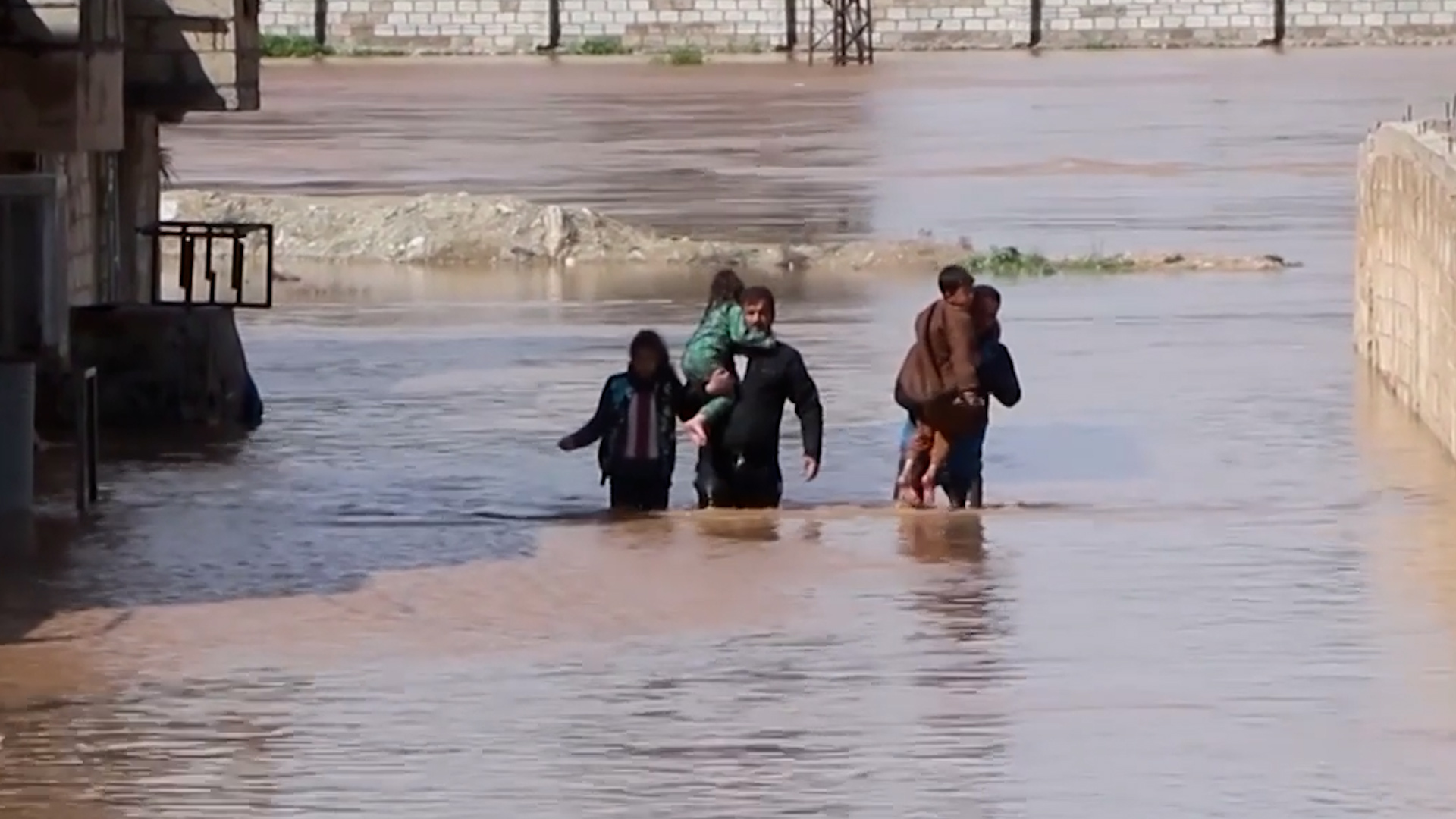 Video thumbnail for Storms wash away vehicles and flood homes across Middle East