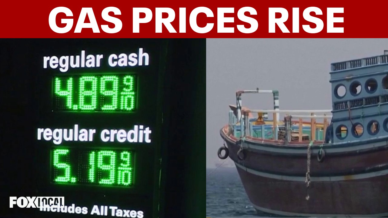 Video thumbnail for Gas prices rise as Trump pauses Project Freedom