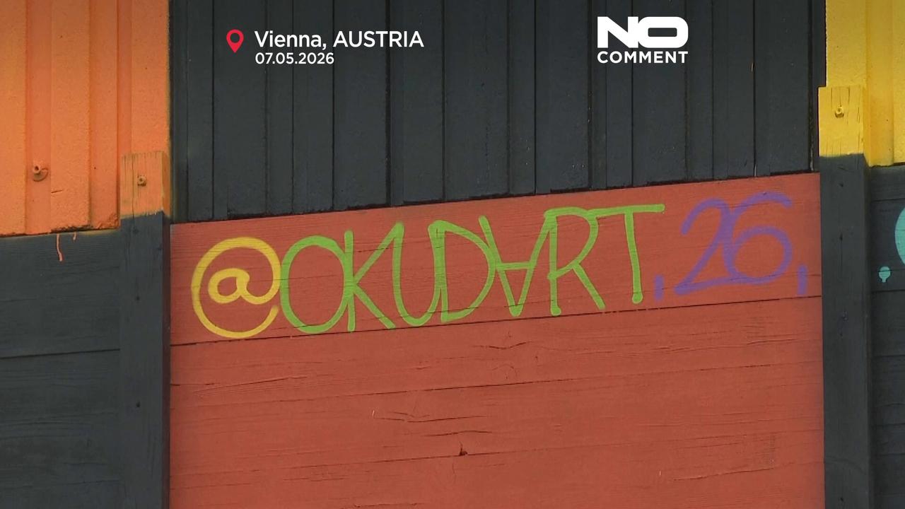 Video thumbnail for Vienna unveils giant Eurovision mural