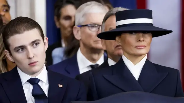 'Video thumbnail for Melania Trump Addresses The Rumors About Barron Trump & Harvard'