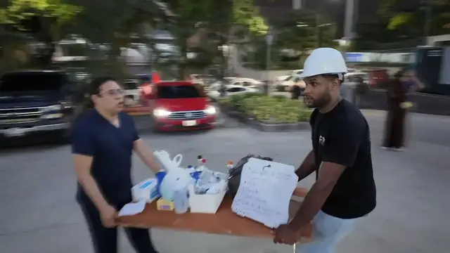 Video thumbnail for Venezuela: Rescue efforts continue in Caracas after powerful earthquakes strike Venezuela.