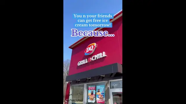 'Video thumbnail for Free Dairy Queen Ice Cream Cones on March 20th!'