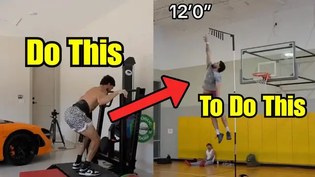 Video thumbnail for Isaiah Rivera: pin squats & power clean: strength training for vertical jump gains!