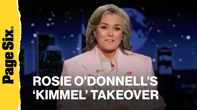 Video thumbnail for See Rosie O'Donnell's politically charged 'Kimmel' hosting debut