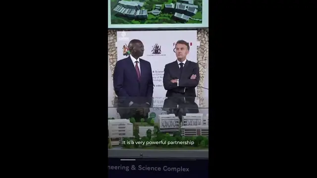 Video thumbnail for Macron unveils $27 billion Africa investment, urges reset with Europe