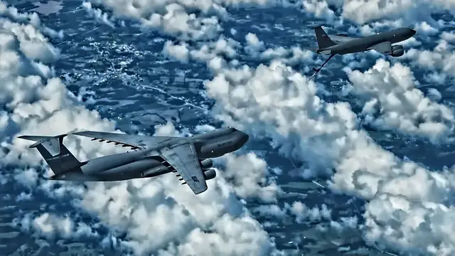 'Video thumbnail for Largest Plane In U.S. Air Force Gets Fuel In-Flight'