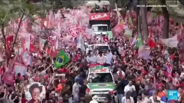 Video thumbnail for Lula and Bolsonaro in final push for votes ahead of Brazil's knife-edge election