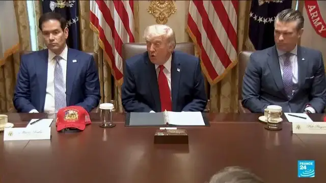 Video thumbnail for Trump threatens to bomb Oman, as its ally tires to mediate Iran negotiations
