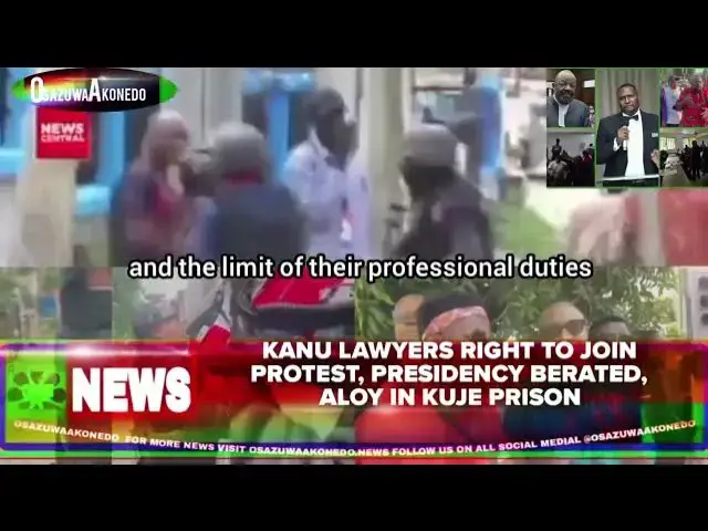 Video thumbnail for Kanu Lawyers Right To Join Protest, Presidency Berated, Aloy In Kuje Prison