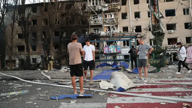 'Video thumbnail for Ukraine reels after massive Russian airstrikes'