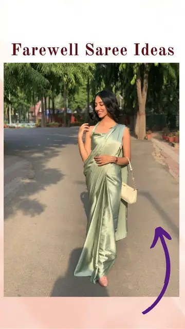 Video thumbnail for How To Kill It At Your Farewell With These Saree Ideas | perfect saree for a farewell event