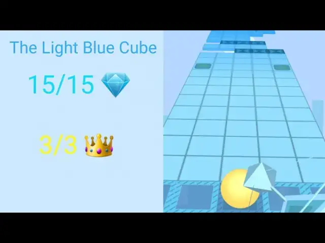 'Video thumbnail for Rolling Sky Remake 1.3.0r The Light Blue Cube 15/15 馃拵 3/3 馃憫'