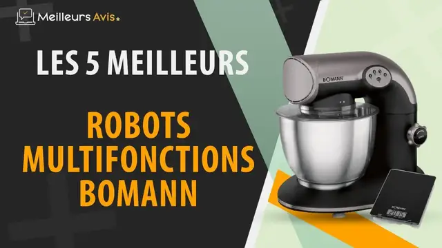 Video thumbnail for ⭐️ MEILLEUR ROBOT MULTIFONCTION BOMANN - Comparatif 2023