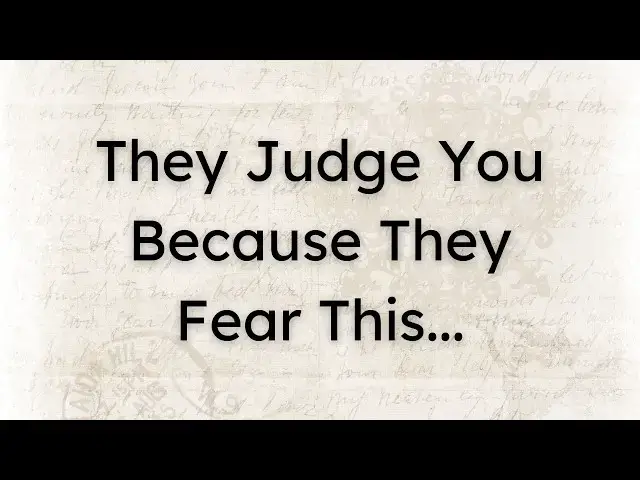 Video thumbnail for Why People Who Judge You Are Afraid of Your Potential | Eye-Opening Truths About Life