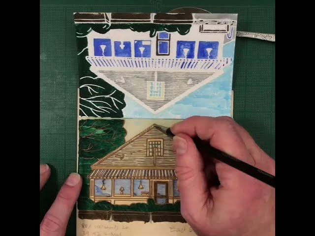 Video thumbnail for A 2-hour print in 30 seconds... #printmaking #timelapse