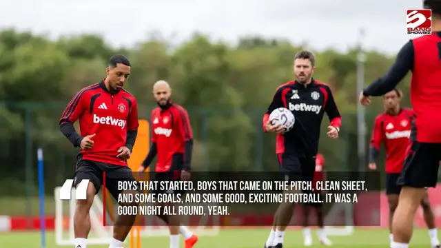 Video thumbnail for Michael Carrick enjoys 'good night all round' as Man Utd win on Champions League return
