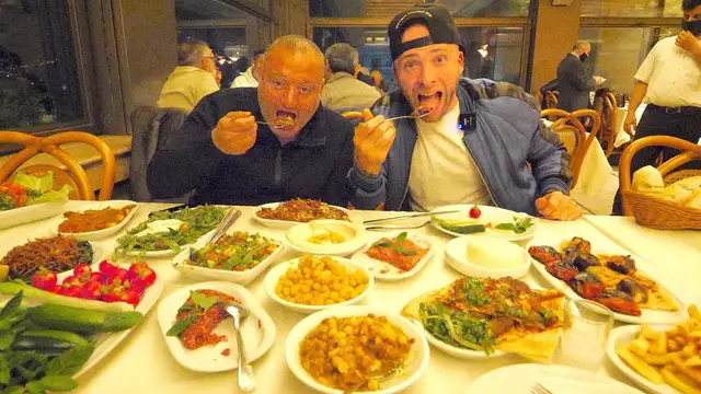 Video thumbnail for Traditional LEBANESE MEZZE in MOUNIR  - 10+ Dishes at Lebanon's Best Restaurant!!