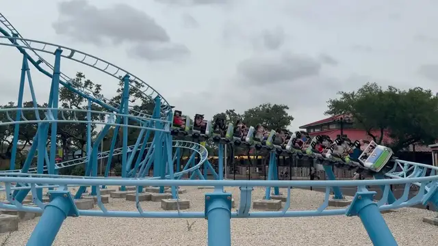 Video thumbnail for Beach Rescue Racer POV - New Family Coaster at SeaWorld San Antonio