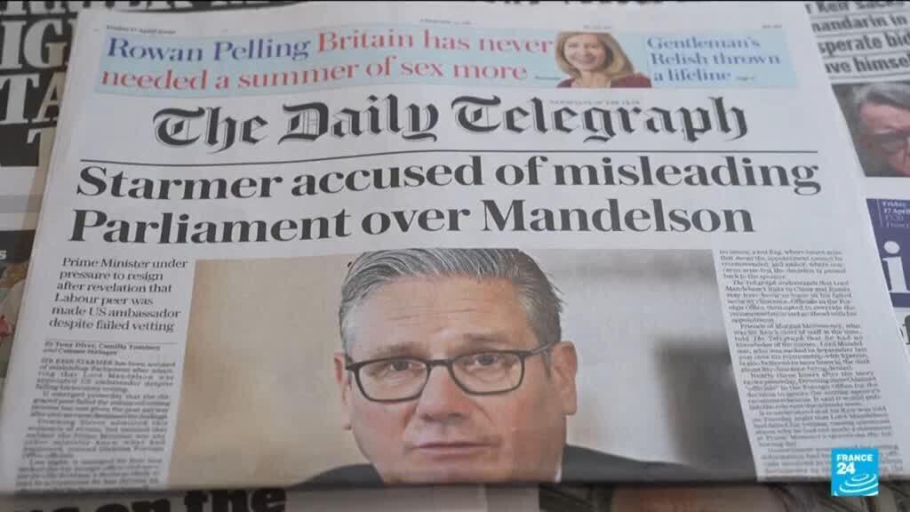 Video thumbnail for UK : Keir Starmer under pressure over Mandelson vetting scandal