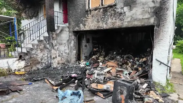 Video thumbnail for At least 10 residents displaced by Yonkers house fire