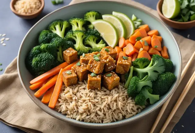 Video thumbnail for Crispy Sesame Tempeh Bowl