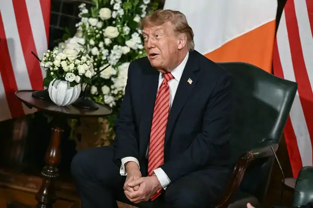 Video thumbnail for Trump says he would ‘love to see’ a united Ireland during Irish visit