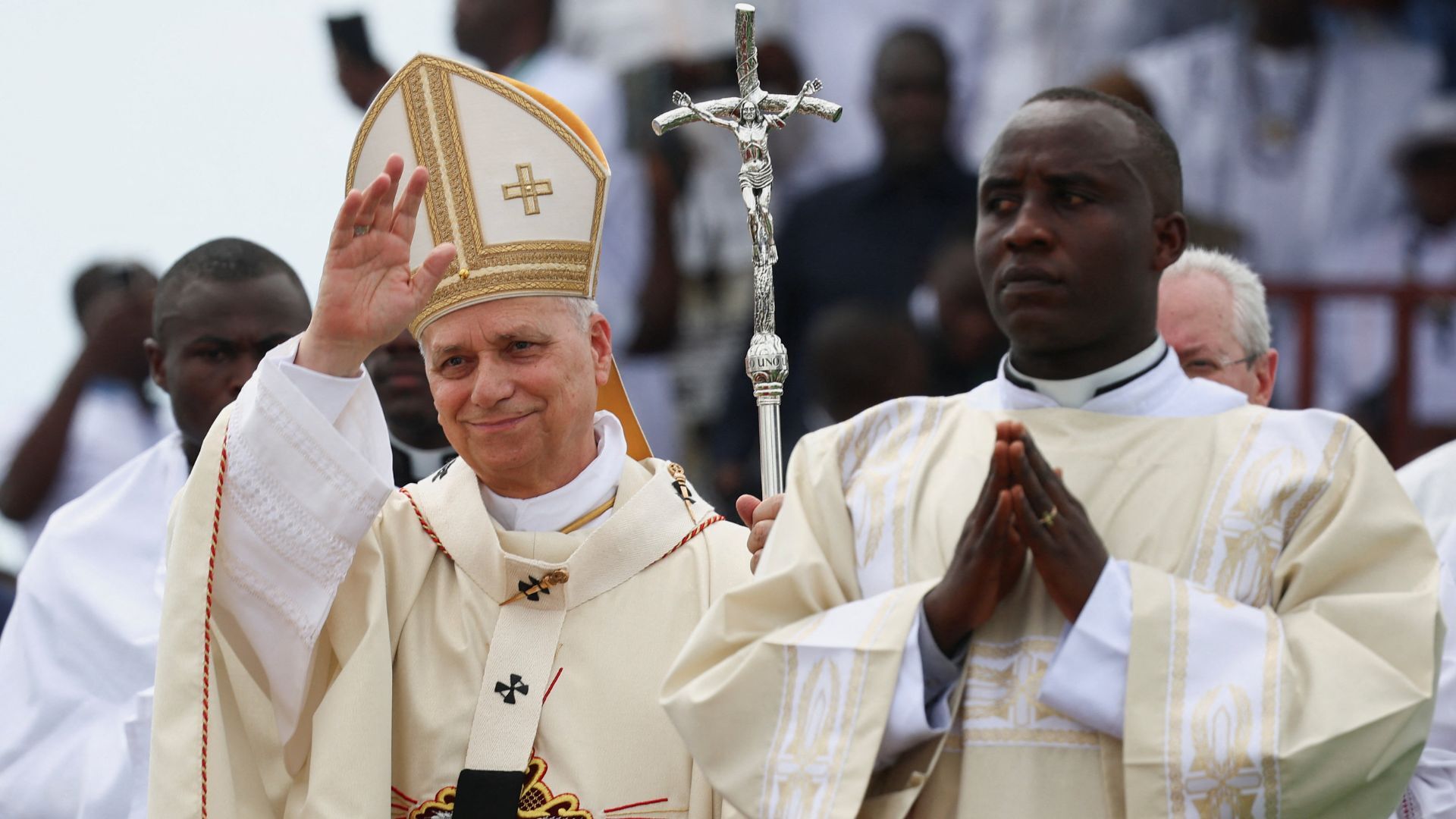 Video thumbnail for Pope Leo calls for peace in Cameroon as rising violence displaces over 500,000