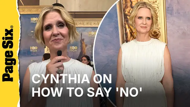 Video thumbnail for Cynthia Nixon, 60, is 'still learning' how to say no