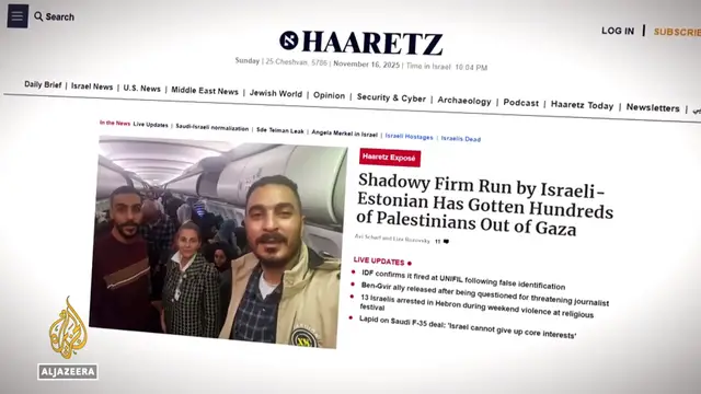 'Video thumbnail for Haaretz investigation uncovers Al-Majd Europe’s role in facilitating Gaza families’ exit'