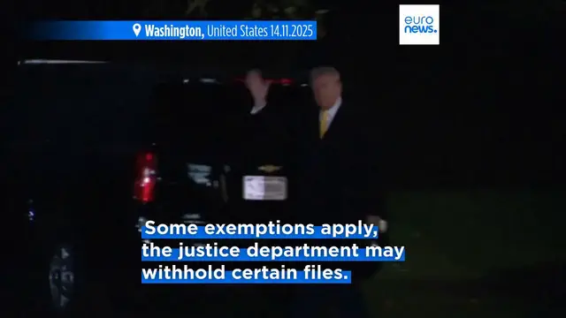 Video thumbnail for Trump signs bill approving release of Epstein files after facing mounting pressure