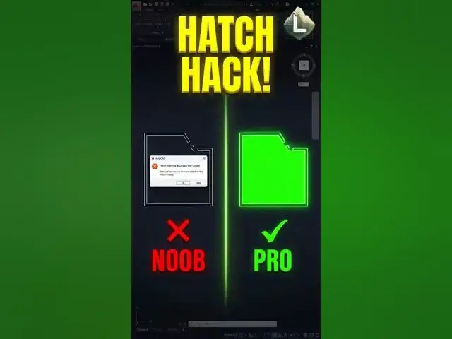 Video thumbnail for Stop Searching for Hatch Gaps in AutoCAD! 🛑