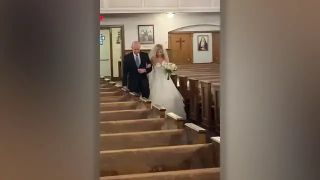 Video thumbnail for Creative Couple Hold Virtual Wedding Reception In Apartment During Lockdown | Happily TV