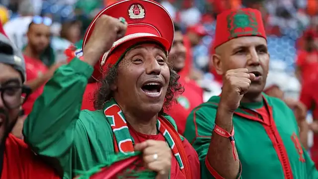 Video thumbnail for Morocco fans celebrate as the team advances to Round 16 of the World Cup