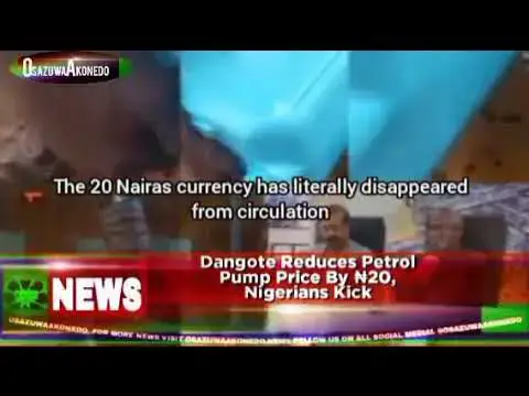 Video thumbnail for Dangote Reduces Petrol Pump Price By ₦20, Nigerians Kick