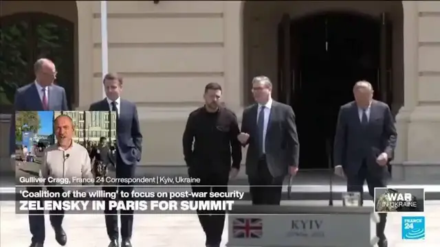 'Video thumbnail for Ukraine seeks security guarantees at 'coalition of the willing' meeting in Paris'