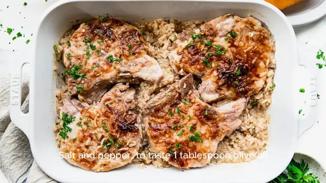 Video thumbnail for Pork Chops & Rice Casserole Recipe