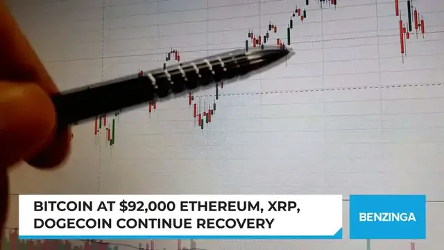 Video thumbnail for Bitcoin At $92,000 Ethereum, XRP, Dogecoin Continue Recovery