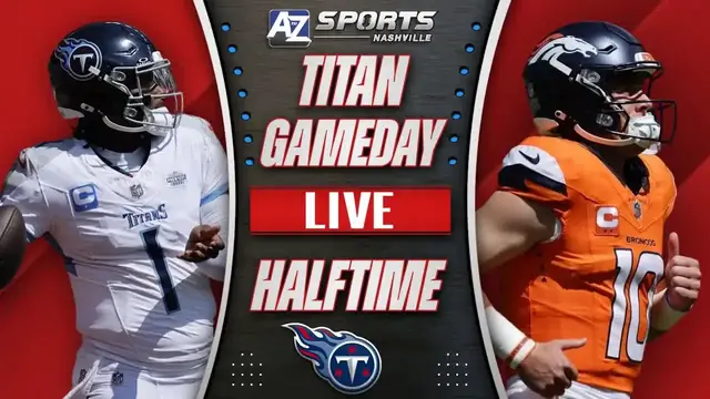 'Video thumbnail for a to z sports nashville: titans-broncos halftime meltdown! brian callahan's adjustments fail, denver steals the lead'