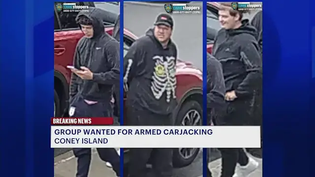 Video thumbnail for Group sought in connection to armed robbery in Coney Island
