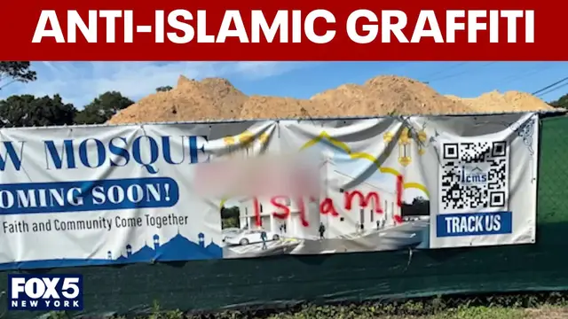 Video thumbnail for Suffolk leaders condemn anti-Islamic graffiti at Shirley construction site